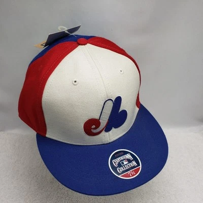 Vintage Montreal Expos MLB New Era Cooperstown Collection Fitted Hat 7 3/4 - Image 1 of 4