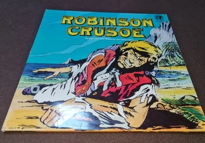 Robinson Crusoe 1973 Vinyl 2LP Schallplatte Daniel Defoe "Gut" Hörspiel  - Bild 1 von 4