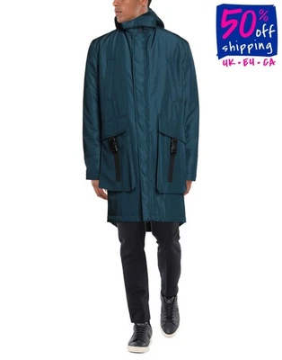 RRP€645 YOON Parka Jacket IT46 US36 S Blue Hooded Full Zip Made in Italy - Image 1 of 4