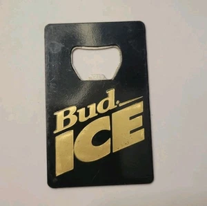 Llave de barra abridor de botellas de hielo Bud vintage negra dorada bartender Budweiser promoción años 80 - Imagen 1 de 5