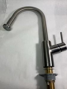 EUC Hansgrohe Talis M Satin Nickel Kitchen Faucet - Picture 1 of 7