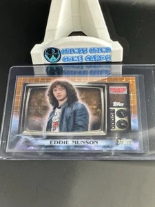 2025 Topps High-Tek Stranger Things Eddie Munson SA-10 Psionic Orange /25 - Picture 1 of 3