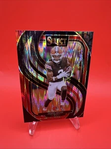 2024 Panini Select - Black & Orange Prizm Shock - Browns - Jerry Jeudy #169 - Picture 1 of 4