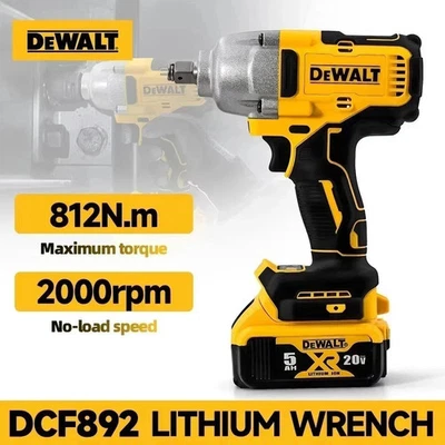 DEWALT DCF892 812N.M CORDLESS IMPACT WRENCH HIGH TORQUE 1/2 INCH BRUSHLESS ELECT - Image 1 of 4