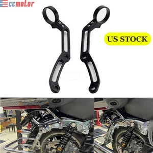 Remote Reservoir Shock Clamps Brackets For Harley Electra Glide Road Glide 14-Up - Picture 1 of 7