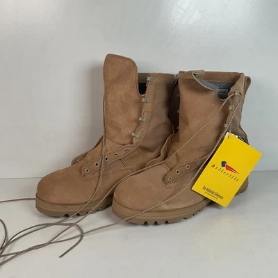 Botas de Combate de Infantería Belleville 13 W Hechas en EE. UU. Caja Original Foto 1 de 4