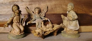 Vintage Fontanini Italien Krippe Maria, Josef, Jesus, Engel, Krippe  - Bild 1 von 15