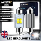 2x AUXITO 36mm C5W LED Licence Number Plate Light Bulbs CANBUS Error Free White