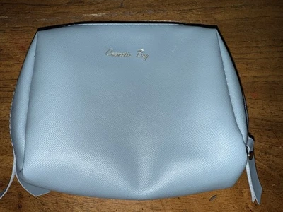 unbranded cosmetic bag New Slate Teal Gold Zip Organizer Pouches - Image 1 of 4