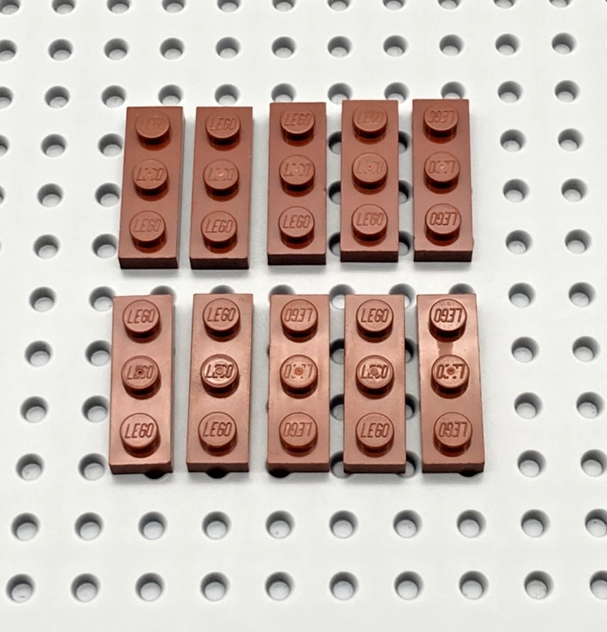 LEGO® 10x Platte Bauplatte 1x3 flach 3623 braun rotbraun - Bild 1 von 1