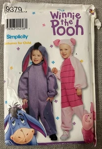 Winnie Puuh Kostüm ungeschnittenes Muster Simplicity 9379 Kind Kleinkind Ferkel Augen - Bild 1 von 4