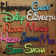 Kids door plaque bedroom plaque Personalised Names Wedding/Home/Gift letters 