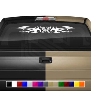 159-01 BUTTERFLY Windshield Decal Window Sticker Vinyl Graphic Tribal Butterfly - Foto 1 di 8