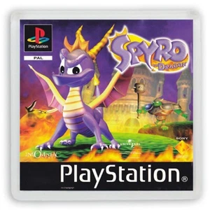 SPYRO THE DRAGON PLAYSTATION PSX PS1 FRIDGE MAGNET IMAN NEVERA - Imagen 1 de 3