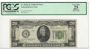 1928B 💲20 Bill/Note PCGS 25 Plate H29/17 Redeemable In Gold Clause - Picture 1 of 3
