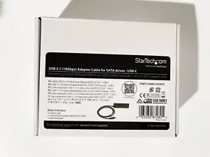 StarTech USB31C2SAT3 3Ft USB C 3.2 to SATA Cable Adapter 2.5" 3.5" SSD HDD - Picture 1 of 3