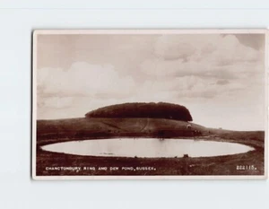 Postkarte Chanctonbury Ring und Dew Pond Sussex England - Bild 1 von 2