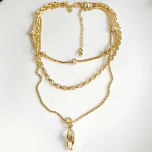 24" Weißes Haus Schwarzmarkt Lagenlook Statement Halskette Chic Damen Party Schmuck - Bild 1 von 5
