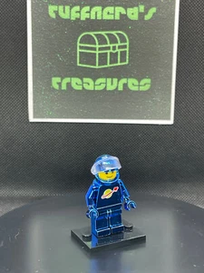*RAR* CUSTOM ROYAL BLUE CHROME Classic LEGO SPACEMAN/ASTRONAUT Minifigur + Koffer - Bild 1 von 11