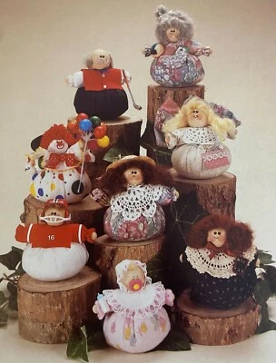 Sewing Pattern 8 (Eight) - 5" High Roly-Poly People with Potpourri - Image 1 of 4