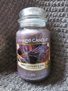 Yankee Candle Large Jar Dried Lavender & Oak 2021 Hard To Find - Picture 1 of 2