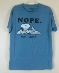 Peanuts Snoopy NOPE NOT TODAY 2016 Shirt Mens M - Picture 1 of 5