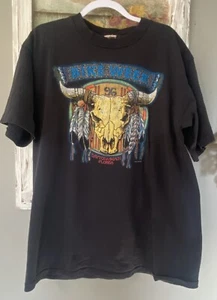 T-shirt vintage 1996 Daytona Beach Bike Week nera XL - Foto 1 di 5