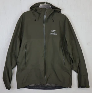 Chaqueta Arc’teryx Gore-Tex Verde Para Hombre Talla XL Con Capucha Cremallera Completa Ligera - Imagen 1 de 9