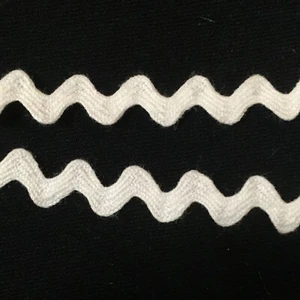 Ric Rac Trim Rick Rack Trim Cotton Zig Zag Ribbon 3/8" White 10 yds #RR20 - Picture 1 of 2