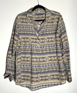 Sherry Cervi Western Shirt Damen XL Bluse Oberteil Langarm Rodeo Cowgirl Azteken - Bild 1 von 13