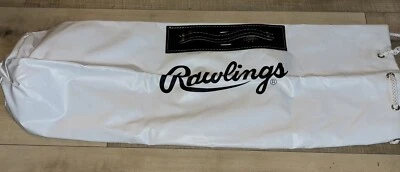 Vintage Rawlings Baseball Equipment Bag 12SBB White/Black Leather Handle - Image 1 of 4
