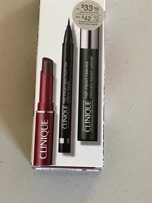 CLINIQUE BLACK HONEY+MORE LIPSTICK MASCARA EYELINER GIFT SET - Image 1 of 4