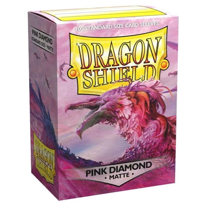 Dragon Shield Pink Diamond 100 Matte Card Sleeves Deck Protectors MTG