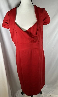 Vestido Vaina MAURICE'S Rojo Mujer Talla XL Asimétrico Cuello en V Mangas Gorra Foto 1 de 4