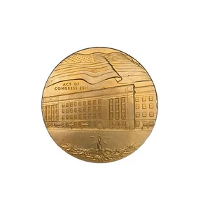 US MINT FALLEN HEROES SEPT 11th SOLID BRONZE PENTAGON 911 MEDAL Flight 77 - Picture 1 of 4