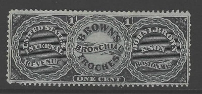 Bigjake: RS-39a, 1 centavo Juan I. Brown & Son - Match & Medicine Foto 1 de 2