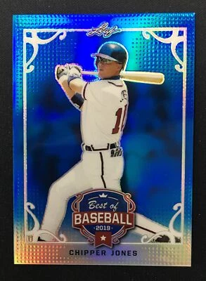 Chipper Jones 2019 Leaf Best of Baseball Blue /35 ATLANTA BRAVES - Image 1 of 2