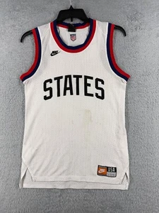 States Soccer Jersey Adult Small White Nike Futbol USA Embroidered READ ME - Picture 1 of 13