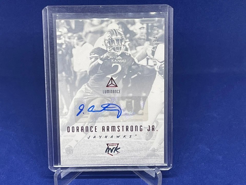 DORANCE ARMSTRONG JR 2018 PANINI LUMINANCE RED AUTOGRAPH ROOKIE AUTO RC #D 4/10 - Image 1 of 1