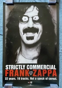 Frank Zappa 1995 RYKO LP "Strictly Commercial" 24" x 36" In-Store Promo Poster - Picture 1 of 5