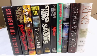 Lot of 10 Stephen King Hardcovers FULL SIZE BOOK CLUB BCE Misery Eyes of Dragon - Image 1 of 4