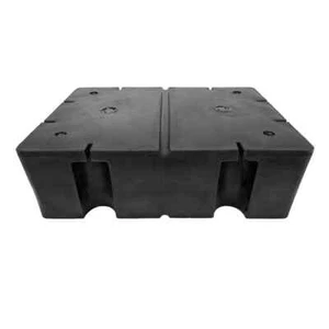 Dock Float Drum 36 in. x 48 in. x 16 in. Foam Filled Boat Docking System Black - Picture 1 of 12