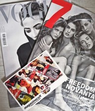TATJANA PATITZ 2 Magazines bundle VOGUE Italia February 2023 + 7Magazine