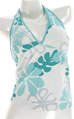 La Blanca 145685 Womens Blue Floral-Print Tankini Top Swim Separates Size 6 - Image 1 of 2