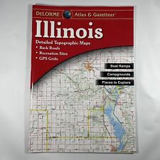 Illinois State Atlas & Gazetteer DeLorme 2010 Topographic Maps GPS Grids Roads