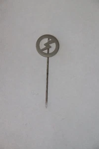 BRITISH UNION BUF TIE PIN CIRCLE FLASH TYPE OSWALD MOSLEY RELATED - Picture 1 of 3