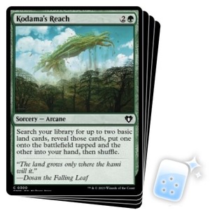 KODAMA'S REACH X4 Commander Masters Magic MTG MINT CARD