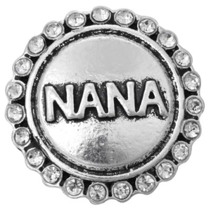 Dije de joyería a presión de estrás NANA con diseño enrollado - se adapta a chasquido de jengibre - Imagen 1 de 5
