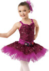 Dance  Costume Weissman 10478 Hot Pink Medium Child Ballet Tutu Tap Lycra Sparkl