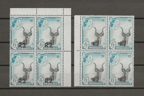 SWAZILAND 1961 SG 77/77b MNH Cat £704 Cover